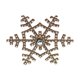 thumbnail image 1 of Cateissary Anillos para servilletas de copo de nieve plateados de aspecto bonito de acero inoxidable de 6 uds para una configuración de elegante Barra de herramientas oro, 1 of 6