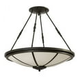 thumbnail image 4 of Meyda Tiffany 149546 Commerce 6 Light 36" Wide Semi-Flush Bowl Ceiling Fixture - Bronze, 4 of 5