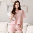 thumbnail image 2 of Women's Summer Short-Sleeved Two-Piece Student Sports Home Wear Suit, 2 of 2