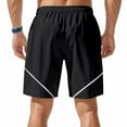 thumbnail image 4 of Mgmyaa Mens Summer Shorts Elastic Waist Casual Sports with Zipper Pockets, 4 of 8