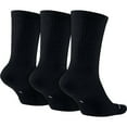 thumbnail image 2 of Nike Jordan Jumpman Dri-Fit Crew Socks Black 3 Pair SX5545-013 - Small, 2 of 2