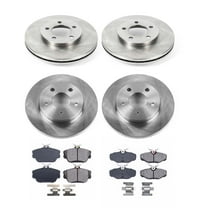Ultimate Brakes Front and Rear Semi-Metallic Brake Pad and Rotor Kit with Hardware WM81394