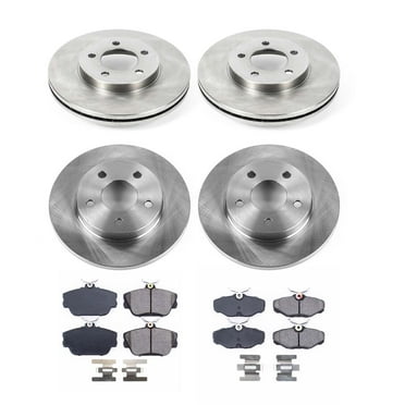 Ultimate Brakes Front and Rear Semi-Metallic Brake Pad and Rotor Kit with Hardware WM81394