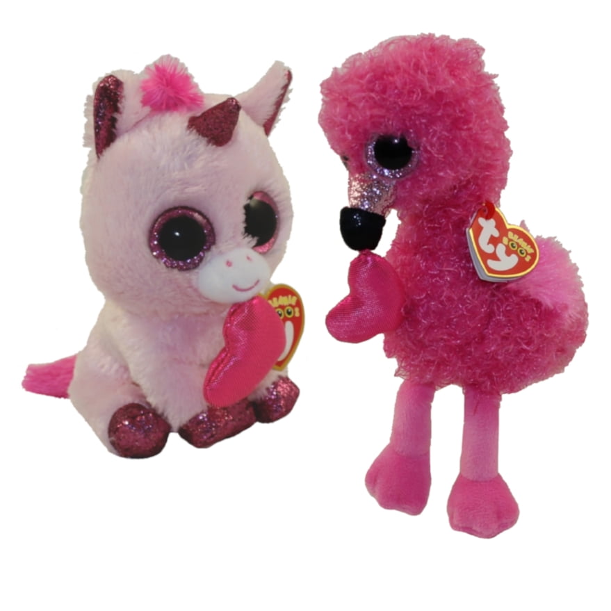 Ty Valentine's Day Beanie Boo's Collection 6" Romeo the Pink Dog Plush ~New 2018 