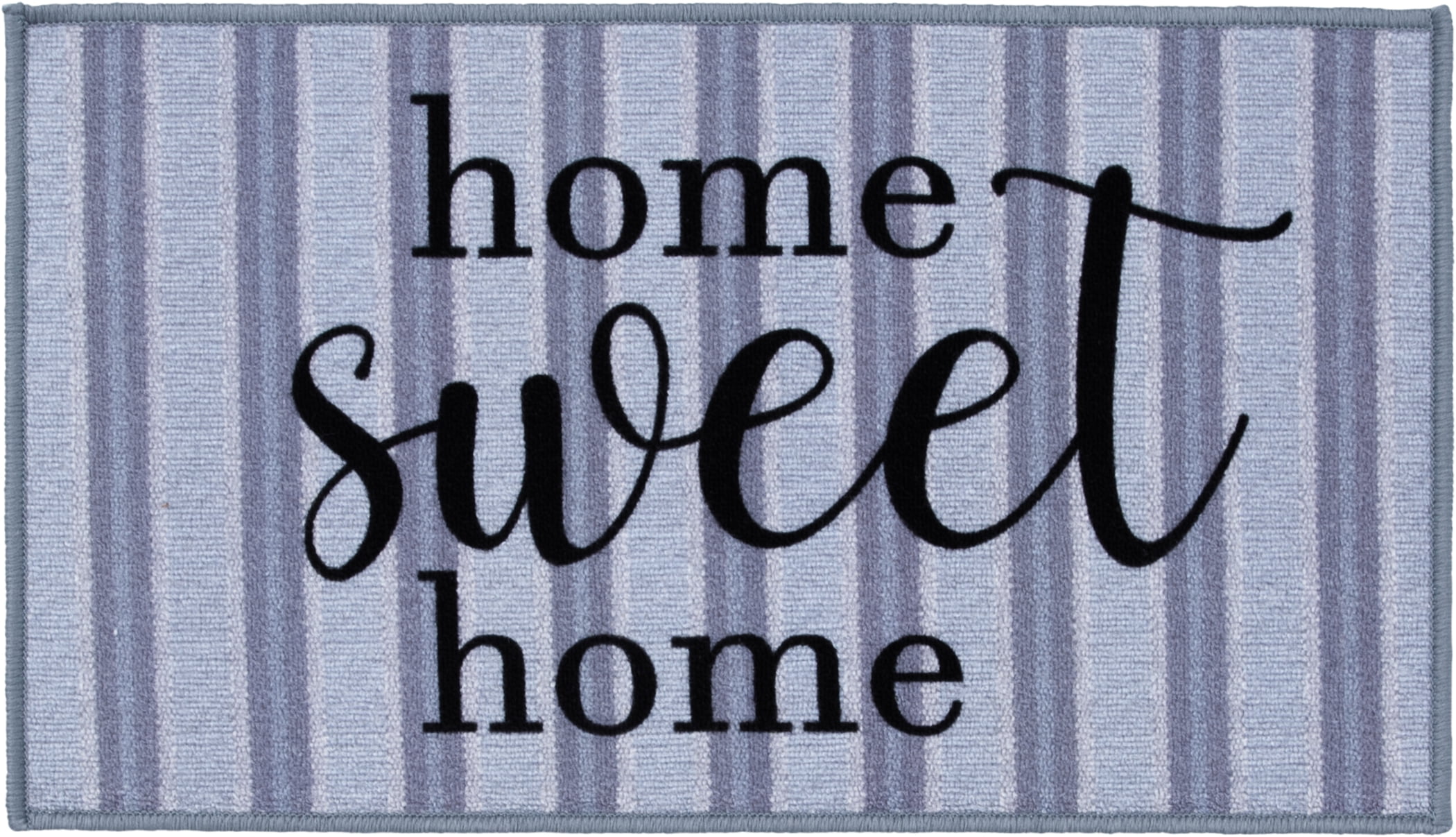Mainstays Home Sweet Home Accent Rug, Blue & Gray, 18"x30"