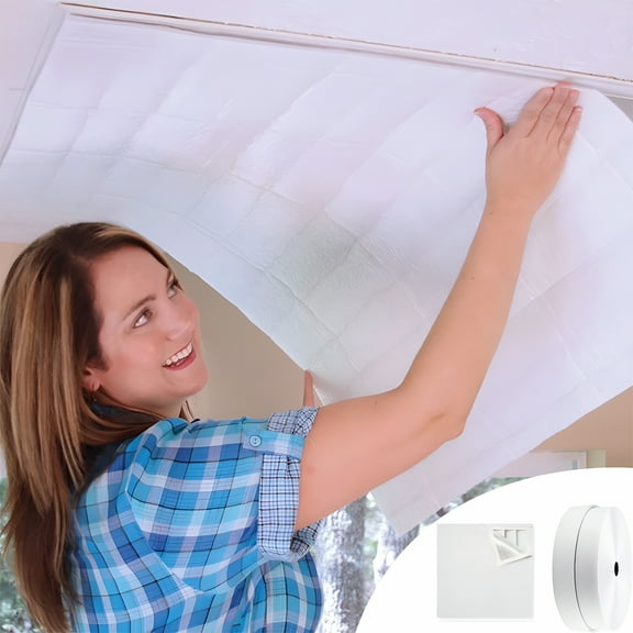 SELIVO Attic Fan Ceiling Blinds Seals Cover,Attic Ceiling Insulation Blinds Cover - Attic Door Insulation Cover,Whole House Attic Fan Cover