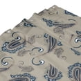 thumbnail image 4 of Shower Curtain, Paisley Print No.J917 Waterproof Fabric Plastic Shower Curtain, Drying Fast Bathroom Curtain with 9 Buttonholes, Ruffle Shower Curtain 60x72in, 4 of 8
