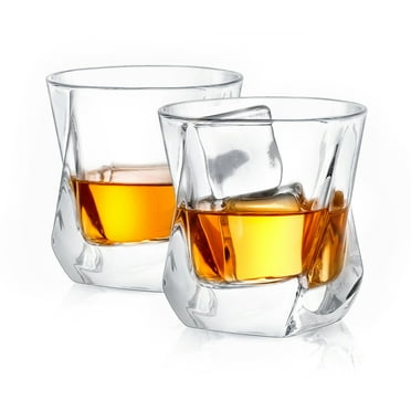 JoyJolt Aurora Whiskey Glasses, Set of 2