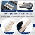 thumbnail image 5 of Ktaxon 46" Electric Bass Guitar Kit with 20W Amplifier, P Bass Style, 4 String, Blue, 5 of 10