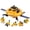 Yellow, variant on Anpro Solar Robot Kit, 6-in-1 Solar Robot Kit for Kids, Educational Science Kit with Space Station, Rover, Shuttle, Dog & Explorer Models, Space Toys Gift for Boys Girls, Yellow