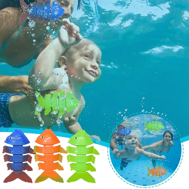 PVCS Diving Underwater Swimming Colorful Pool Sink RingTraining Under Water Fun Toy