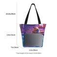thumbnail image 3 of Rocae Capybara Bathtub Fun for Shoulder Bags for Women Tote Bag for Women with Zipper Closure, 3 of 6