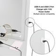 thumbnail image 4 of Boahaus Ketevan Makeup Vanity Desk (Crystal Ball Knobs), 4 of 5