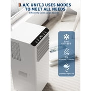 Soonbuy 8,000 BTU Portable Air Conditioners,3-in-1 Portable AC Unit with Follow me Mode,Stand up AC Unit up to 350 sq.ft,Remote Control,24H Timer,for Room Office Garage