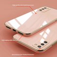 thumbnail image 4 of Compatible with Samsung Galaxy A03s(us) Case Silicone Pink, Plating Samsung Galaxy A03s(us) Phone Case Shockproof Thin and Soft Cover (Pink), 4 of 7