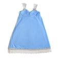 thumbnail image 6 of Oksale Womens Sleeveless Nightgowns Built In Bra Trendy Lace Trim V Neck Cami Sleepwear Soft Cozy Midi Pajama Dress Blue, 6 of 9