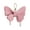 Pink, variant on Modern Simulated Leather Butterfly Keychain Bag Decor Holder for Outdoor & Casual