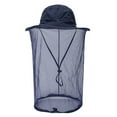 thumbnail image 2 of Unisex Mosquito Insect Bee Net Mesh Head Face Protector Fishing Hunting Hat Sapphire Blue, 2 of 13