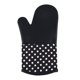 thumbnail image 1 of 2 piezas de guantes de silicona, guantes cortos de silicona de tela floral, guantes de silicona, guantes de panal, guantes de semisilicona (negro), 1 of 5