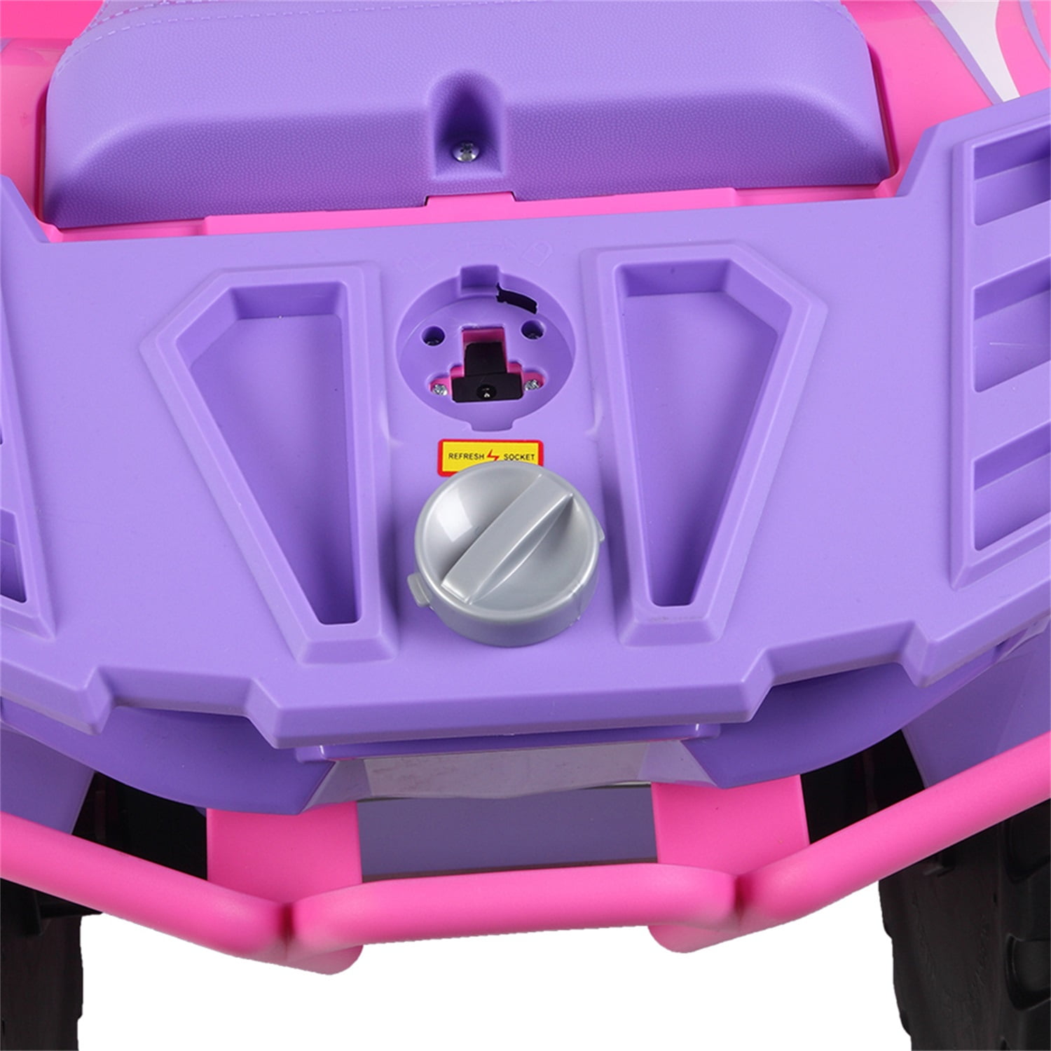 CIPACHO 12V ALL Terrain Vehicle Dual Drive Battery Kids Ride On Cars without Remote Control with Slow Start, Pink CIPACHO 12V ALL Terrain Vehicle Dual Drive Battery Kids Ride On Cars without Remote Control with Slow Start, Pink