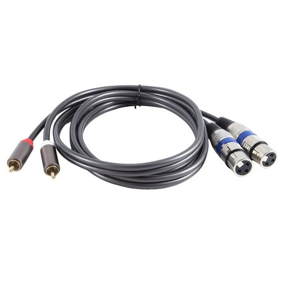 Hifi Audio Cable 2 Male to Xlr 3 Pin Female Mixing Console Amplifier Dual Shileded 1.5M