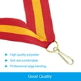thumbnail image 3 of Uxcell Award Neck Ribbons with Snap Clips, Polyester Striped Medal Lanyards Ribbon, Red Yellow 20Pcs, 3 of 6