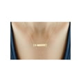 thumbnail image 2 of JewelersClub H Initial 14K Gold Over Silver Bar Necklace, 2 of 4