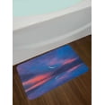 thumbnail image 2 of Nautical Bath Mat, Surreal Sky with Water Surface and Crescent Moon Fantasy Colors Scenery Image, Non-Slip Plush Mat Bathroom Kitchen Laundry Room Decor, 29.5 X 17.5 Inches, Purple Pink, Ambesonne, 2 of 2