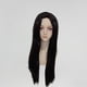 thumbnail image 4 of Peluca ajustable larga, negra y lisa para disfraz de Halloween. Peluca para niña, ideal para fiestas de cosplay., 4 of 7