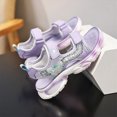 thumbnail image 5 of TOWED22 Toddler Little Girl's Open Toe Strap Flowers Sandals Summer Beach Shoes Non-Slip Rubber Soft Sole Princess Flats Purple,3, 5 of 9