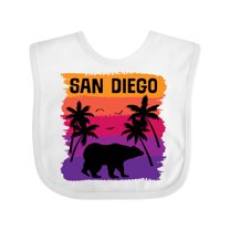 Inktastic San Diego California Sunset Boys or Girls Baby Bib