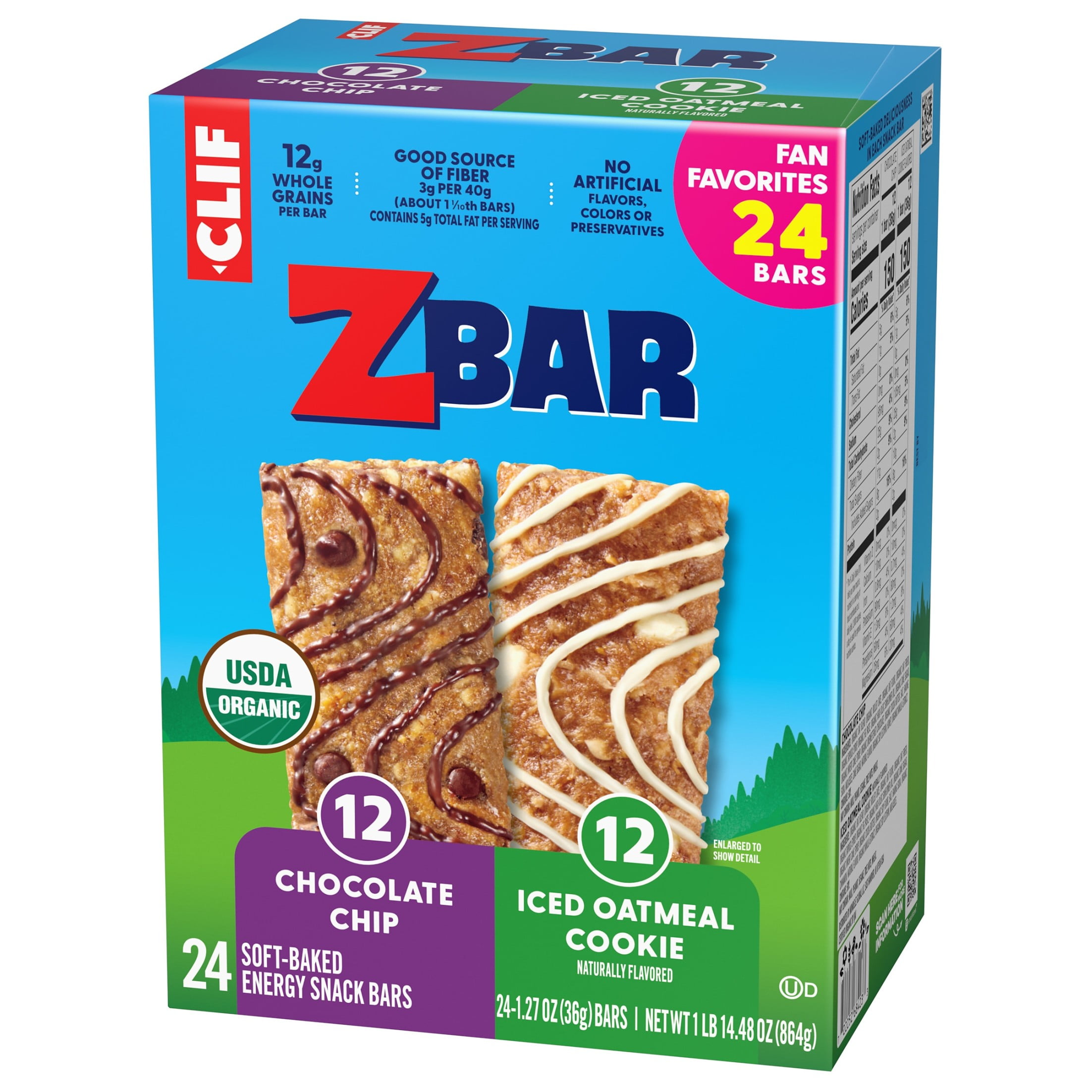⚪︎bizarrree⚪︎ Zbar Chocolate Chip and Iced Oatmeal Cookie Flavor Soft Baked