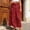 Red, variant on Skirts for Women Boho Floral Print Skirt With Elastic Waist Ruffle Flowy Casual Long Skirt For Summer Daywear Women Red M