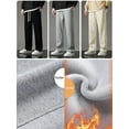 thumbnail image 2 of 2023 New Winter Men's Sweatpants Fleece Liner Sportswear Thick Warm Straight Casual Track Pants Male Thermal Velvet Trousers, 2 of 5