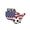 A, variant on Rijanmt Patriotic Brooch Pin,2026 Soccer Match Badge,Red White and Blue Flag Brooch Cheering Decor for USA,Dress Accessories,Veterans Independence Memorial Day Gifts for Men Women Soccer Fans,Eagle