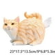 thumbnail image 2 of Promotion!Maojin Soporte de tejido a tope de gato - Cubierta de caja de tejido cuadrado de gato naranja- Lindos accesorios de baño - Dispensador de tejido de resina, 2 of 3