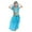 07-Sky Blue, variant on oqasdz Popular Girls Outfits Set For Outdoor Stage Performances Belly Dance Comfortable Elastic Fabric Clothes Set/9-10 Years
