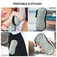 thumbnail image 6 of KLL Tulips Flowers Print Eyeglass Case for Men & Women's Classy Travel Eyewear Holder Case Zipper Eyeglasses Case With Hook, 6 of 6