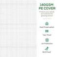 thumbnail image 5 of Outdoor Storage Shed Outsunny 11.5' x 10' x 6.5' Walk-in Tunnel Greenhouse, Green House with Zippered Mesh Door, 7 Mesh Windows & Roll-up Sidewalls, Upgraded Gardening Plant Hot House with Galvanized, 5 of 10
