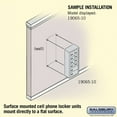 thumbnail image 4 of Salsbury Industries 19065-10ASC Cell Phone Storage Locker - 6 Door High Unit (5 Inch Deep Compartments) - 8 A Doors and 2 B Doors - Aluminum - Surface Mounted - Resettable Combination Locks, 4 of 4