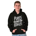 thumbnail image 5 of Crazy Cat Lady Purrs Well With Others Hoodie Sweatshirt Women Men Brisco Brands S, 5 of 6