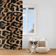 thumbnail image 4 of Cheetah Print Blackout Curtains 52WX84H Rod Pocket Leopard Curtains for Bedroom Living Room Wild Animals Room Darkening Art Printed Drapes 2 Panels, 4 of 7
