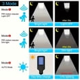 108COB Solar Street Light, Outdoor Wall Lamp with Motion Sensor, 3 ...