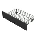 thumbnail image 6 of Metal& Wood Platform Bed with 4 Drawers, Metal Slats Support, Storage Platform Bed with Drawers, No Box Spring Needed, Easy Assembly(Black, Queen), 6 of 9