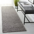 thumbnail image 2 of SAFAVIEH Primo Mason Solid Shag Runner Rug, Light Grey, 2'2" x 12', 2 of 7