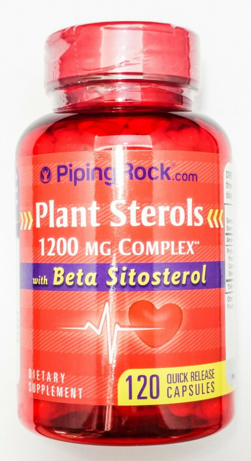 1200mg Plant Sterols 120 Capsules w/ Beta Sitosterol Cholesterol Heart Health