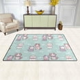 thumbnail image 3 of Dreamtimes Lightweight Soft Area Rugs 31x20 Inch, Cute Cartoon Cat Floor Mat Doormat for for Rooms Entrance Hardwood Floor Living Room 2'7" x 1'8"） Nursery Rugs, 3 of 6