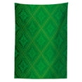 thumbnail image 3 of Ambesonne Green Tablecloth Rectangular Table Cover, Vector Foliage Pattern, 52"x70", Forest Green, 3 of 4