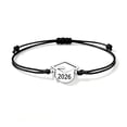 thumbnail image 3 of Pulsera de graduación 2026: joyería de aleación tejida a mano para hombres y mujeres con diseño geométrico. Incluye caja de regalo y tarjeta para compañeros y profesores., 3 of 6