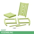 thumbnail image 5 of GONICHA Oversized Rocking Chair, Outdoor Rocking Chair for Adults, All Weather Resistant Porch Rocker for Lawn Garden,Green, 5 of 6